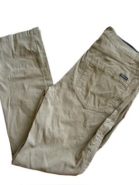 Eddie Bauer Men’s Tech Pants Size 34x32 Beige Straight Leg Performance